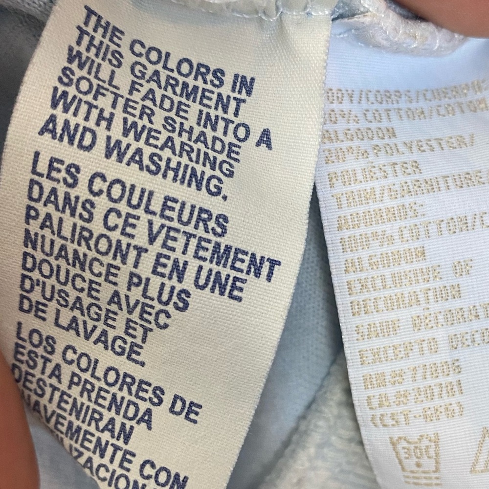 Tommy Hilfigure Vintage Soft Velour Light Blue XL - Picture 4 of 4